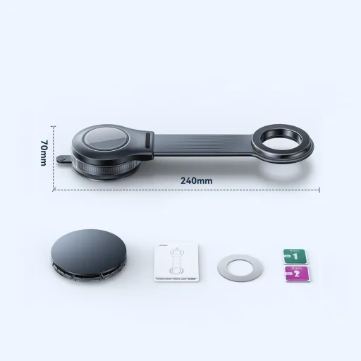 Joyroom JR-ZS518 Ohýbateľný magnetický držiak na telefón - čierny - 14