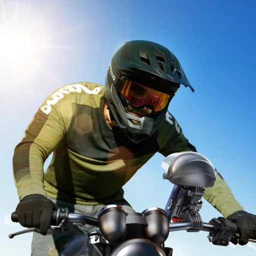 Joyroom JR-ZS526 držiak na telefón na bicykel so slnečnou clonou (verzia prilba) čierny - 6