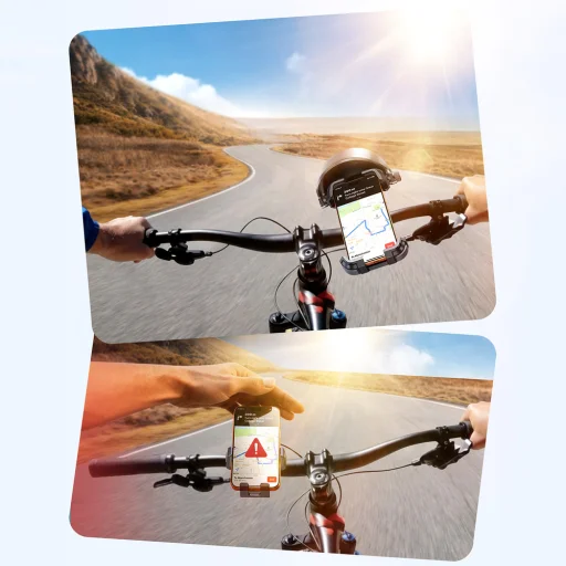 Joyroom JR-ZS528 Držiak na telefón na bicykel so slnečnou clonou (konvertibilná verzia) čierny - 10