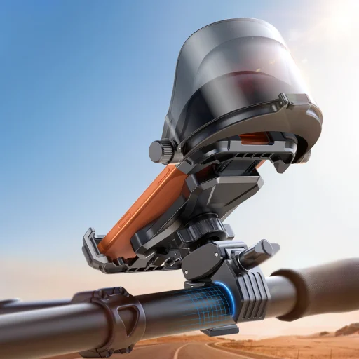 Joyroom JR-ZS528 Držiak na telefón na bicykel so slnečnou clonou (konvertibilná verzia) čierny - 13