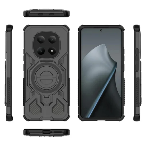 Techsuit - Carbon Shield PRO - Xiaomi Redmi Note 15 5G / Poco M8 5G - Biele priehľadné puzdro - 6