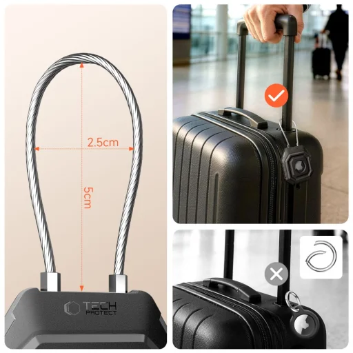 Apple AirTag 1 / 2 Tech-Protect Kevlar Seal čierne - 4