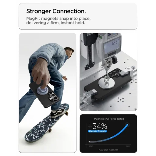 Samsung Galaxy S26 Ultra Spigen Thin Fit Mag MagSafe čierne puzdro - 12