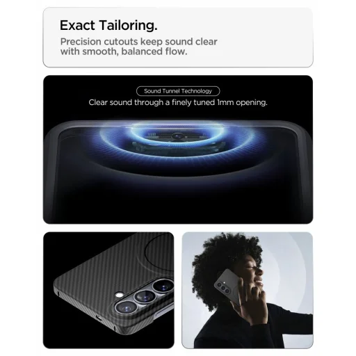 Samsung Galaxy S26 Spigen AirSkin Aramid Mag MagSafe čierne puzdro - 15