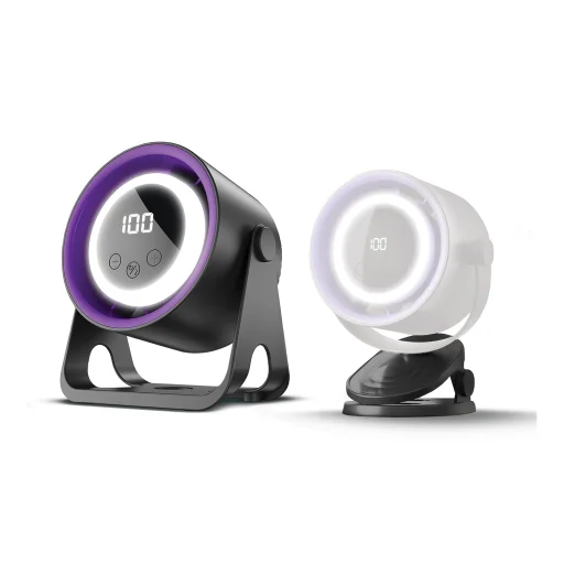 Forever Light FX100 1800 mAh stolový ventilátor s prídavným klipovým držiakom - 6