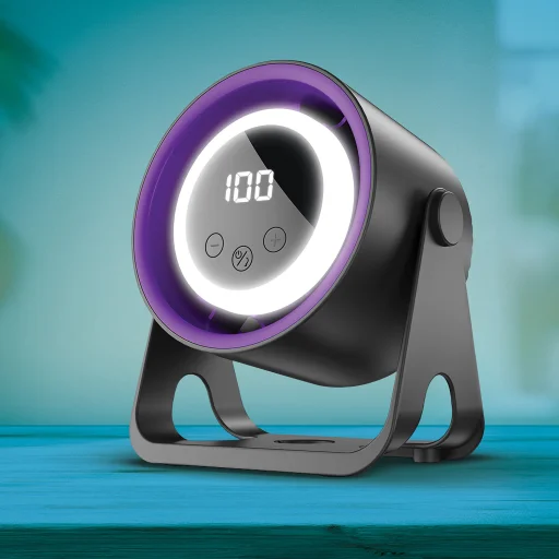 Forever Light FX100 1800 mAh stolový ventilátor s prídavným klipovým držiakom - 2