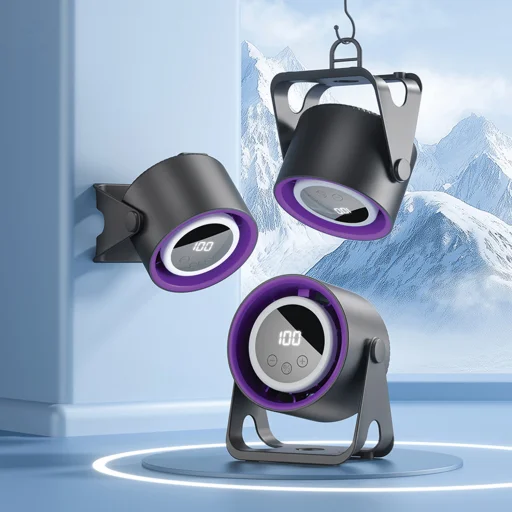 Forever Light FX100 1800 mAh stolový ventilátor s prídavným klipovým držiakom - 3