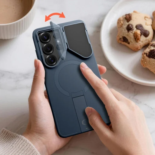 Samsung Galaxy S26 Ultra Tech-Protect Kevlar Aura MagSafe tmavomodré puzdro - 5