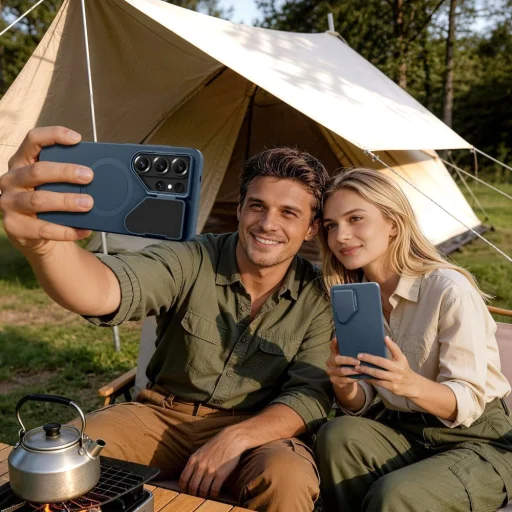 Samsung Galaxy S26 Ultra Tech-Protect Kevlar Aura MagSafe tmavomodré puzdro - 8