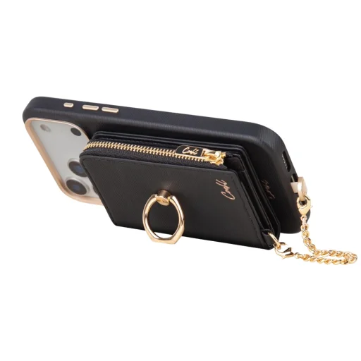 UNIQ Coehl Mirelle magnetický set peňaženky + pútko na ruku čierny - 6