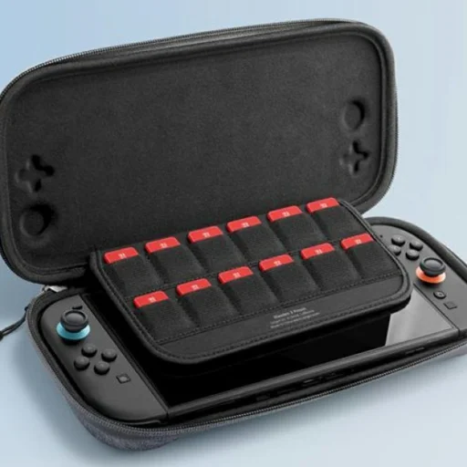 Nintendo Switch 2 Spigen Klasden 2 Pouch sivé prenosné puzdro - 7