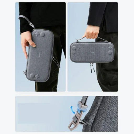 Nintendo Switch 2 Spigen Klasden 2 Pouch szürke hordtáska - 6