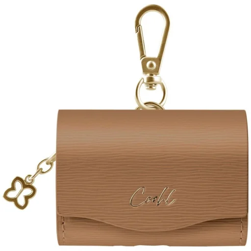 Hnedé peňaženkové puzdro UNIQ Coehl Mirelle pre AirPods Pro - 1