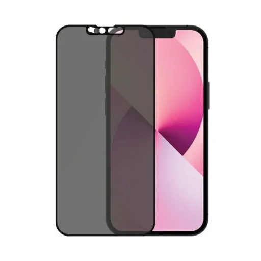 iPhone 13 mini 5,4" PanzerGlass E2E Microfracture case friendly CamSlider privátne antibakteriálne čierne ochranné sklo P2747 - 3
