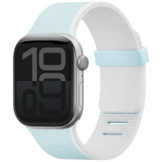 UNIQ Revix IV prémiový obojstranný magnetický remienok pre Apple Watch 42/41/40 mm svetlomodro-biely