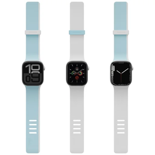 UNIQ Revix IV prémiový obojstranný magnetický remienok pre Apple Watch 42/41/40 mm svetlomodro-biely - 4