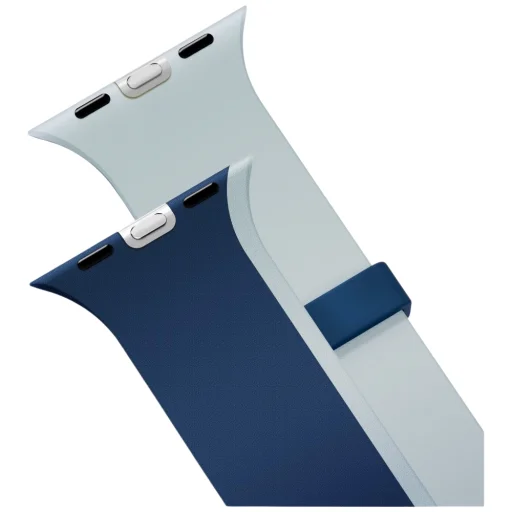 UNIQ Revix IV Prémiový obojstranný magnetický remienok pre Apple Watch 49/46/45/44mm námornícka modrá-modrá - 3