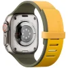 Apple Watch 42/44/45/46/49mm UNIQ Revix IV Premium obojstranný magnetický remienok žlto-zelený thumbnail