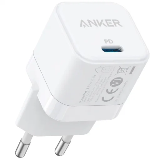 Sieťová nabíjačka Anker PowerPort III Cube, 20W, 3A, 1 x USB-C, biela A2149G21 - 1