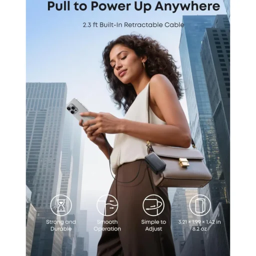 Anker Nano Powerbank, 10000mAh, 45W, QC + PD, Čierna A1638H11 - 3