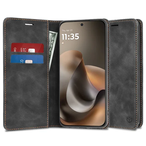 Techsuit - Confy Cover - Motorola Moto G77 - čierne puzdro - 1