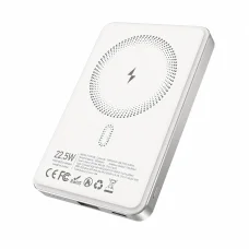 BWOO P82 BO 10000 mAh 15 W bezdrôtová powerbanka svetlosivá