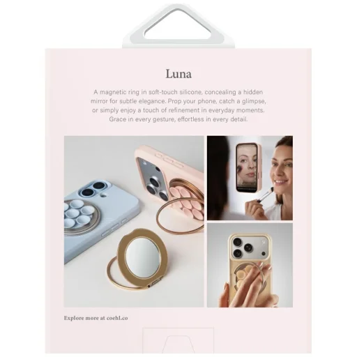 UNIQ Coehl Luna magnetický držiak so zrkadlom a prísavkou ružový - 9