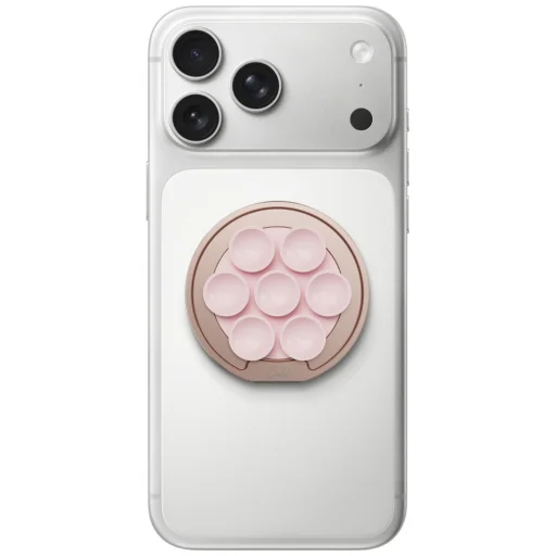 UNIQ Coehl Luna magnetický držiak so zrkadlom a prísavkou ružový - 3