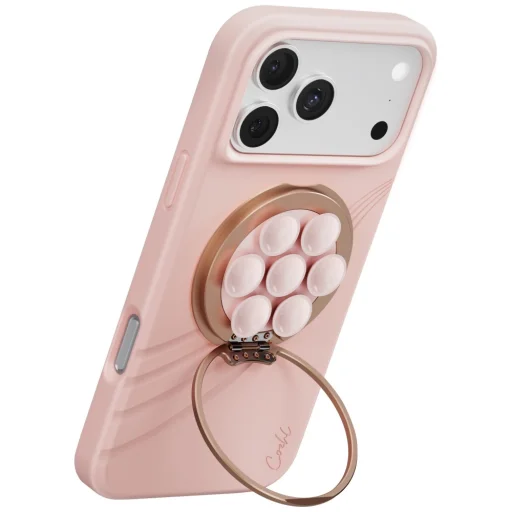 UNIQ Coehl Luna magnetický držiak so zrkadlom a prísavkou ružový - 7