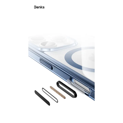 Benks Magnetic Lucent Pro puzdro iPhone 16 Pro zelené puzdro - 6