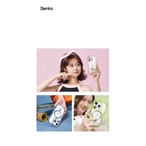 Benks Magnetic Lucent Pro puzdro iPhone 16 Pro zelené puzdro - 3