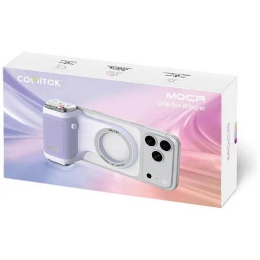 Comitok Moca kamerový grip MagSafe fialový - 2