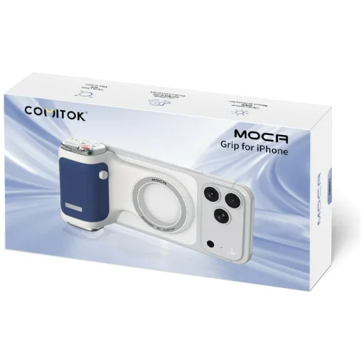 Comitok Moca Kamerový grip MagSafe modrý - 2