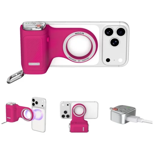 Comitok Moca Kamerový grip MagSafe ružový - 2