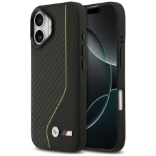 iPhone 17 BMW M Carbon Line & Logo MagSafe čierno-žltý kryt