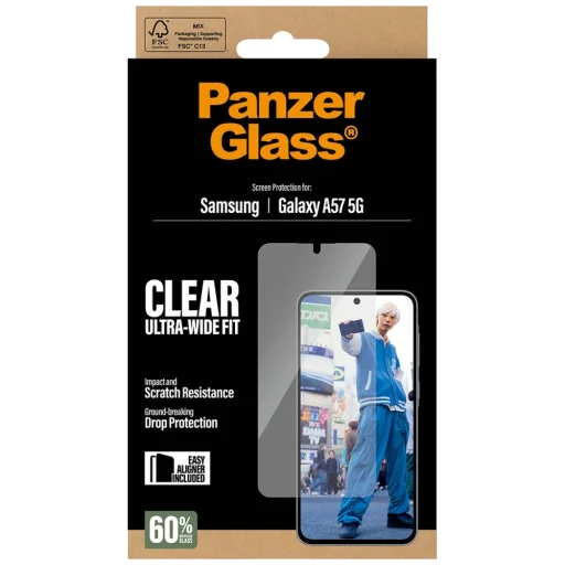 Samsung Galaxy A57 5G PanzerGlass Ultra-Wide Fit tvrdené sklo - 3