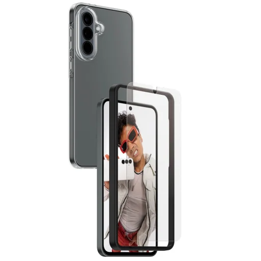 Samsung Galaxy A37 5G CARE by PanzerGlass štýlové 2 v 1 puzdro + ochranné sklo, priehľadné puzdro - 4