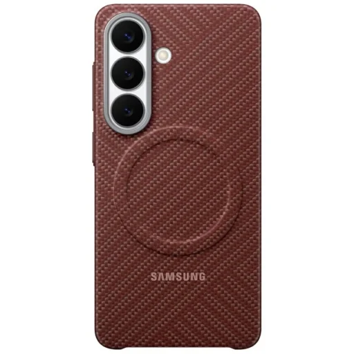 Samsung Galaxy S26 Carbon magnetické červené puzdro - 1