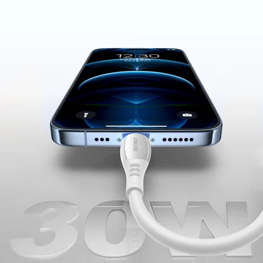 Joyroom S-A59 Vibrant Series 30W USB-C - Lightning kábel 1.2m - biely - 8