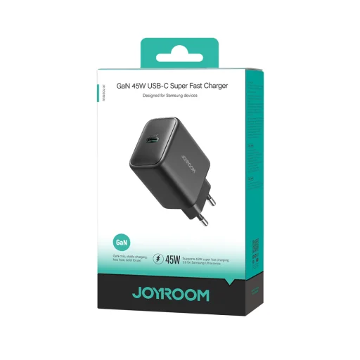 Joyroom JR-TCG13 45W GaN sieťová nabíjačka Samsung Ultra - čierna - 7