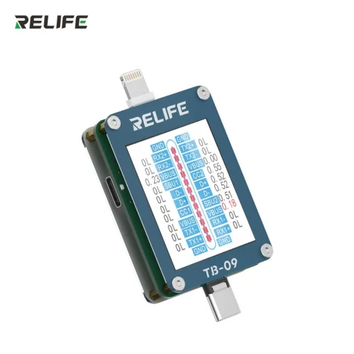RELIFE TB-09 Tester nabíjacieho portu - 4