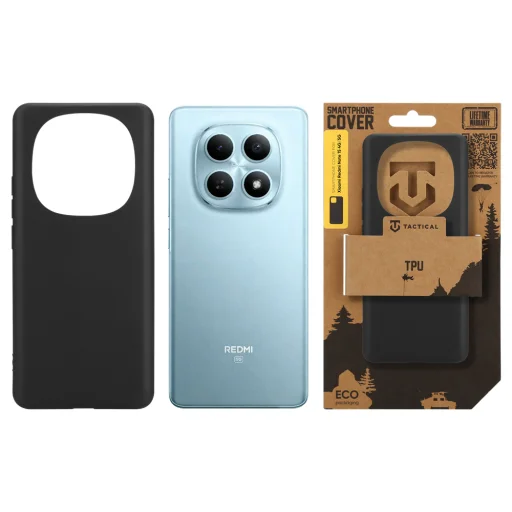 Tactical TPU čierne puzdro pre Xiaomi Redmi Note 15 4G/5G - 3