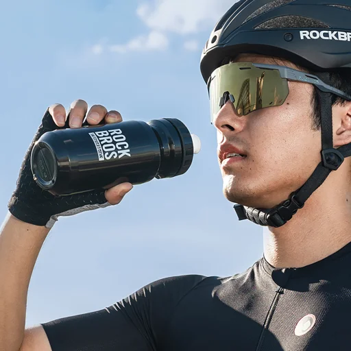 Rockbros 600 ml cyklistická fľaša - čierna - 4