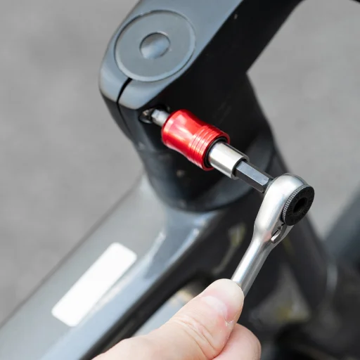 Rockbros Cyklistická sada náradia s račňou a montážnymi páčkami - čierna - 5