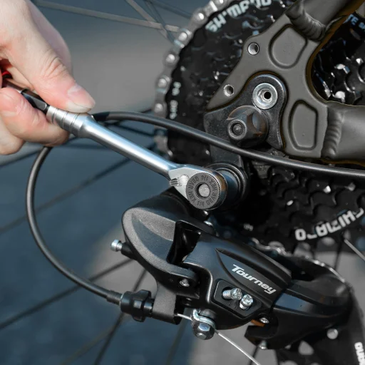 Rockbros Cyklistická sada náradia s račňou a montážnymi páčkami - čierna - 8