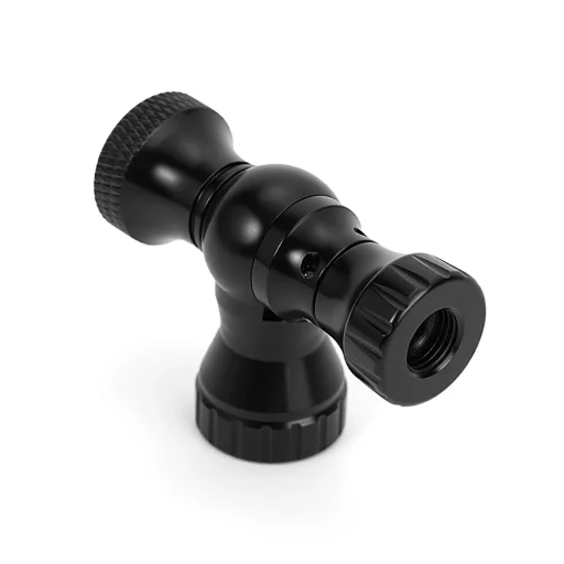 Rockbros CO₂ pumpa, hlava ventilu z hliníkovej zliatiny, bez bombičky, Presta/Schrader kompatibilná - čierna - 3