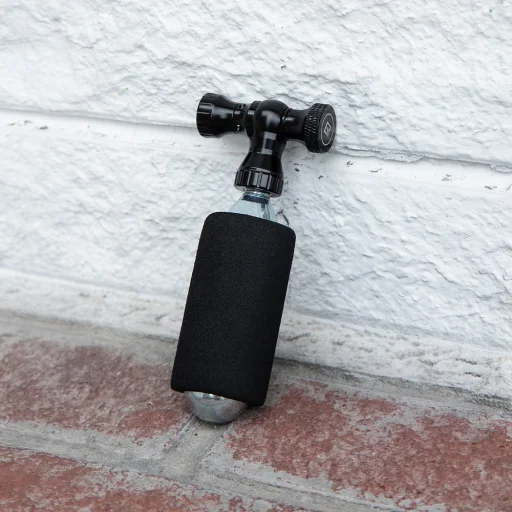 Rockbros CO₂ pumpa, hlava ventilu z hliníkovej zliatiny, bez bombičky, Presta/Schrader kompatibilná - čierna - 10