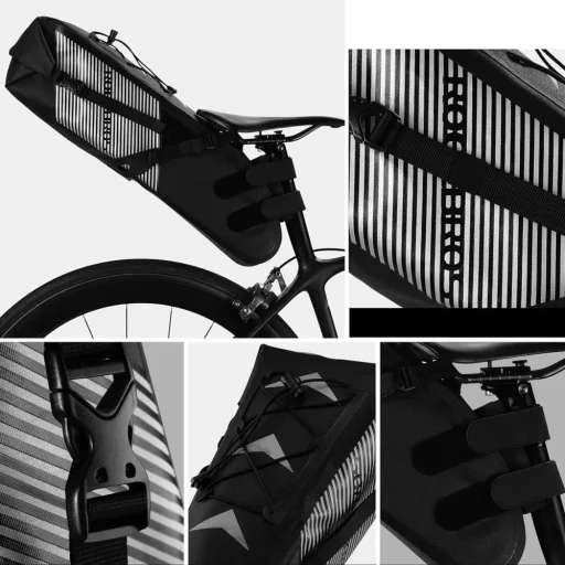 Rockbros AS-013 10L podsedlová taška - čierna - 3