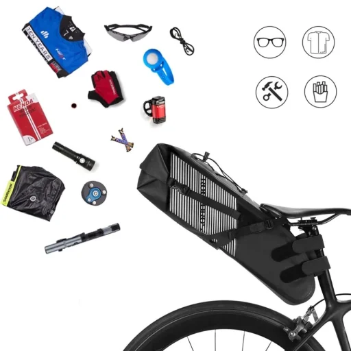 Rockbros AS-013 10L podsedlová taška - čierna - 6