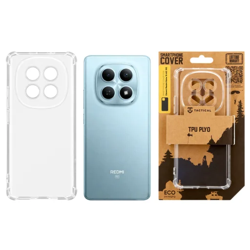 Tactical TPU Plyo puzdro pre Xiaomi Redmi Note 15 4G/5G priehľadné - 3